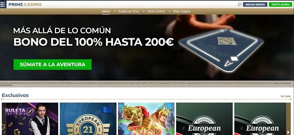Reclama el bono de bienvenida del 100% hasta 200 euros