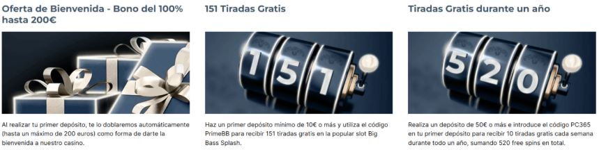 Obtén tiradas gratis y duplica tu primer depósito